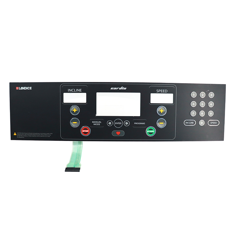LANDICE跑步機不鏽鋼背板薄（báo）膜開關