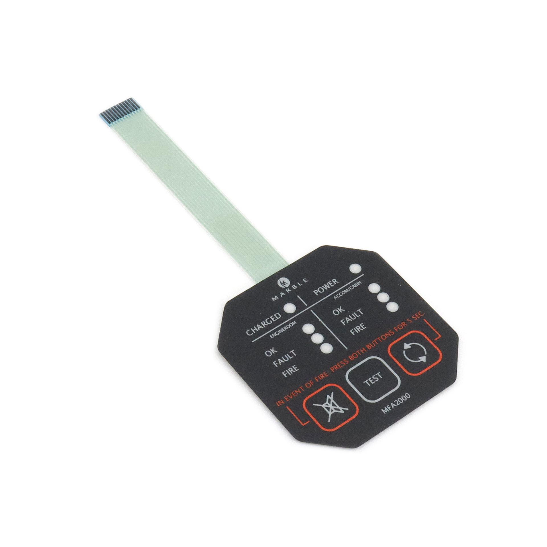 薄膜開關（guān）PET薄（báo）膜麵板按鍵麵貼