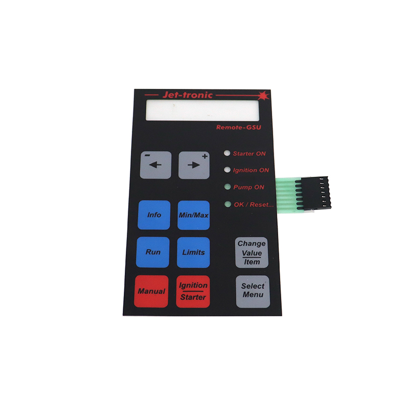 惠州薄膜開關（guān）麵板廠家（jiā）軌道交通廠家直銷